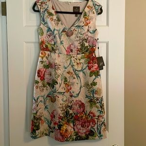 Adrianna Papell A line Matelasse Dress in 6P